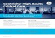 Centricity High Acuity Critical Care€¦ · and can prevent critical care units from achieving their desired clinical and operational outcomes. SOLUTION: Centricity High Acuity Critical