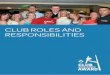 CLUB ROLES AND RESPONSIBILITIES · through notice boards, team managers, etc. • Any amendments to the Safety Statement as may be made from time to time are included in an updated