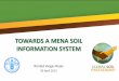 TOWARDS A MENA SOIL INFORMATION SYSTEM · – Developing the first phase of the MENA Soil Information System: harmonization of the national soil maps (if not in digital format, convert
