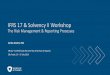 IFRS 17 & Solvency II Workshop...IFRS 17 & Solvency II Workshop The Risk Management & Reporting Processes Carlos Arocha, FSA CNseg—Confederação Nacional das Empresas de Seguros