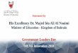 His Excellency Dr. Majed bin Ali Al Noaimi€¦ · Reducing barriers to access education services ... Studies and Predictions on the Impact of ICT on Jobs On a global scale, the adaptation