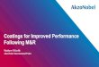 Coatings for Improved Performance Following M&R · 2019-04-12 · Surface tolerant coatings. Surface tolerant coating - a coating that can be applied to any applicable substrate and
