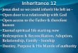 Inheritance 12 - FreedomARC...Inheritance 12 Rom 8:14 For all who are being led by the Spirit of God, these are sons of God. 15 For you have not received a spirit of slavery leading