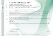 CERTIFICATE...CERTIFICATE (1) Type Examination (2) Equipment and protective systems intended for use in potentially explosive atmospheres -Directive 94/9/EC (3) Type Examination Certificate
