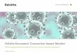 Deloitte Economics’ Coronavirus Impact Monitor...data and suggests a peak in intensive care patients of around 827 in week 6. The number of intensive care ... has lost more than
