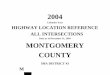 Data as of December 31, 2004 MONTGOMERY …ROUTE ALERT LIST MONTGOMERY COUNTY Note: Entire county re-inventoried in 2004. Check all routes for mileage change. MD 665-A: This inventory