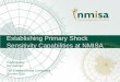 Establishing Primary Shock Sensitivity Capabilities at NMISA€¦ · •A shock exciter based on a rigid body motion of an anvil. •A shock exciter based on wave propagation inside