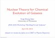 Nuclear Theory for Chemical Evolution of Galaxies · 2010-04-30 · Stellar input for chemical evolution of galaxies stellar evolution nucleosynthesis end states Type Ia & core-collapse