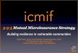 5-5-5 Mutual Microinsurance Strategy · 2020. (Dec 2015) The Climate Change Agreement (COP 21) on contains ... ICMIF Global Mutual Market Share 2014, published in March 2016. 