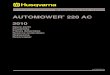 AUTOMOWER 220 AC - robomaeher.de · IPL, Automower 220 AC, 2010-01, 115 32 57-01 115 32 57-01 Spare parts Reservdelar Repuestos Ersatzteile Pièces détachées