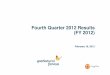 Fourth Quarter 2012 Results (FY 2012)³n_resultados_4... · 2020-07-10 · 5 Achieving targets for 2012 Net income: €1,441 million (+8.8%) Net debt/EBITDA: 3.1x 2 EBITDA FY12: €5,080