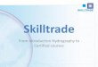 Skilltrade - Home | IHO Coordination...Field Training Project (FTP) Field Proficiency Period (FPP) Outcome Eligible to enter Cat.B Course BOSIET + OLF-supplement Universal Basic Survival