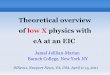 Theoretical overview of low X physics with eA at an EIC€¦ · Probing extreme QCD: unitarity, universality, strong color fields Connection to heavy ion physics at RHIC/LHC . A hadron