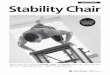 Owner's manual: Stability Chair · the chair handle receptacle 4][, unscrew and pull out the pop-up pin [3] and insert the chair handle 6, 16[ ] fully into the receptacle. Ensure