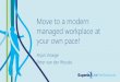 Move to a modern managed workplace at your own pace! · MICROSOFT 365 Move to a modern managed workplace at your own pace! Many organizations want to make the switch to a modern managed