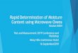 Moisture content determination using Microwave 2019-10-25آ  Determine rate of dying using different