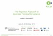 The Regorous Approach toBusiness Process Compliance · The Regorous Approach to Business Process Compliance Guido Governatori Last JD, 20 October 2013 NICTA Funding and Supporting
