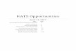 KATS Opportunitieskats.org/resources/Documents/KATS Opportunities 4-14-17.pdf · sponsoring a challenge to generate new ideas for better connecting school outcomes to work. The top