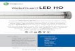 WaterGuard LED HO - Encapsulite · WaterGuard fixtures hold up to 1200psi high pressure wash-down while not collecting debris or water. Each fixture is equipped with stainless steel