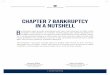 CHAPTER 7 BANKRUPTCY IN A NUTSHELL B · straight bankruptcy, is the type of bankruptcy filed by most people. Chap-ter 7 bankruptcy discharges or eliminates the most common types of