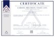 CERTIFICATE - Carmex · Certificate No.: 52357 Certificate Issue Date: 27/05/2018 Initial Certification Date: 29/12/2009 Certification ExpiryDate:26/05/2021 SII-QCD assumes no liability