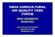 USDA AGRICULTURAL AIR QUALITY TASK FORCE · Currently Designated PM 2.5 Nonattainment Areas - 1997 Standards Violated annual and/or 24-hour PM 2.5 standards with designated data (2001-2003*)