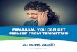 RELIEF FROM TINNITUS · 2020-05-25 · In this report, ‘Finally, You Can Get Relief from Tinnitus’ I include a comprehensive review of the current scientific literature along