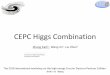 CEPC Higgs Combination · CEPC Higgs Combination The 2018 international workshop on the high energy Circular Electron-Positron Collider 2018.11.13 Beijing Zhang Kaili1,, Wang Jin1,