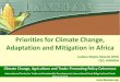 Priorities for Climate Change, Adaptation and Mitigation ... · Dependent on relief aid (NGOs), most support goes to food and health economically inactive, ... Conservation Agriculture