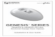 GENESIS & GENESIS OPTIMA Sectional Garage Door Opener ... · • Clear and energy efficient LED display screen Decoding • Automatically selected rolling code to ensure security