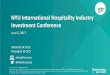 NYU International Hospitality Industry Investment Conference · Los Angeles/Long Beach, CA $ 233 7.5 San Diego, CA $ 224 3.5 Washington, DC-MD-VA $ 214 4.6 Seattle, WA $ 208 3.5 Anaheim/Santa