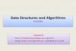 Data Structures and Algorithms - E & ICT Academy · Local minima in a grid (extending the solution from 1-D to 2-D) Search for a local minima in the column M[∗, 𝒅 ] Homework: