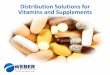 Vitamins and Supplements Distribution Solutions for · “ The Vitamin Shoppe. Meet Government Requirements for Safety, Sanitation and Product Tracking All of Weber’s food-grade