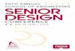 50TH ANNUAL SENIOR DESIGN...3 Dear students, alumni, parents, partners, and friends: Welcome to the 50th Annual—and first-ever virtual—Senior Design Conference! We are delighted