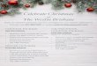 Celebrate Christmas · 2020-03-31 · Venue Hire Festive Decorations Tea Light Candles CHRISTMAS DINNER PACKAGE $99 per person 2-course set dinner menu with alternate drop + $11 per