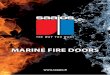 MARINE FIRE DOORS - Saajos -yhtiöt...4 Max . frame opening size 1150 x 2050 ( Y x Z ) Designer: 14 .11 .2017 KM • Drwg no.: SA-27777A • Based on drwg no .: 3-18831A A) gasket