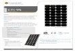 CTI-95 - gpelectric.com€¦ · CTI-95 SOLAR MODULE Reliable The CTI-95 Solar Module from Carmanah is a high-efficiency monocrystalline solar module that provides outstanding performance