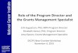 Role of the Program Director and the Grants Management Specialist · 2020-06-12 · Role of the Program Director and the Grants Management Specialist Erik Augustson, PhD, MPH Program
