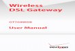 Wireless DSL Gateway - Verizon · Wireless DSL Gateway User Manual 1 Introduction 1.0 Introduction 1.1 System Requirements 1.2 Features 1.3 Important Safety Instructions 1.4 Getting