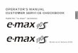 OPERATOR’S MANUAL CUSTOMER SERVICE CHECKBOOK · 2019-07-08 · Rear indicator bulb: Unscrew and remove the cross-head screw from the indicator cover. Replace the faulty bulb (12V,