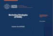 Marketing Strategies Master Degree Course in …...International Marketing Strategy / Internationalization 1. Globalization as basis for international marketing strategy 2. Market,