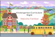Kindergarten Curriculum Nightcskindergarten.weebly.com/.../1/1/...presentation.pdf · Kindergarten Curriculum Night Welcome Families! Teachers • Mrs. Liptak • Mrs. Curran •