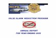 False Alarm 2 False Alarm Reduction Program, Annual Report for 2005, Montgomery County, Maryland Graph