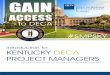 KENTUCKY DECA PROJECT MANAGERS · • Finance Cabinet - DECA – Architect/ Project Manager (1999 to 2011) • Finance Cabinet – DECA – Associate Director of Kentucky Projects
