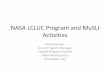 NASA LCLUC Program and MuSLI Activities ... Brochure E-newsletter Webinar series 200 projects since