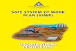 SAFE SYSTEM OF WORK PLAN (SSWP) · SMOKING CONTROL Smoking is prohibited in enclosed work places. PART 2 ELECTRICITY ELECTRICITY SUPPLY BOARD (ESB)/OR OTHER ELECTRICAL UTILITY COMPANY