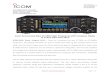 Icom Announces New IC-7850 High Frequency (HF) Amateur ... · Media Contact: Caroline Baptist Phone: 425-450-6051 Email: pr@icomamerica.com Icom Announces New IC-7850 High Frequency