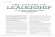 COVER STORY THE FUTURE OF LEADER SHIP · 50 Millennial leaders (responsible for managing staff) and emerging leaders in the electrical distribution industry about their views on leadership
