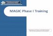 MAGIC Phase I Training - DFA · Business Analytics (e -learning) HCM110 : HCM Mini-Master . NAV101 : MAGIC Overview & Navigation . ... Before-go-live training will be available for