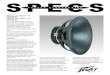 PEAVEY ELECTRONICSPEAVEY ELECTRONICS Peavey Low Rider® 18 00560600 Peavey Low Rider® 15 00560310 The Low Rider driver series represents a milestone in high-powered sub-woofer design